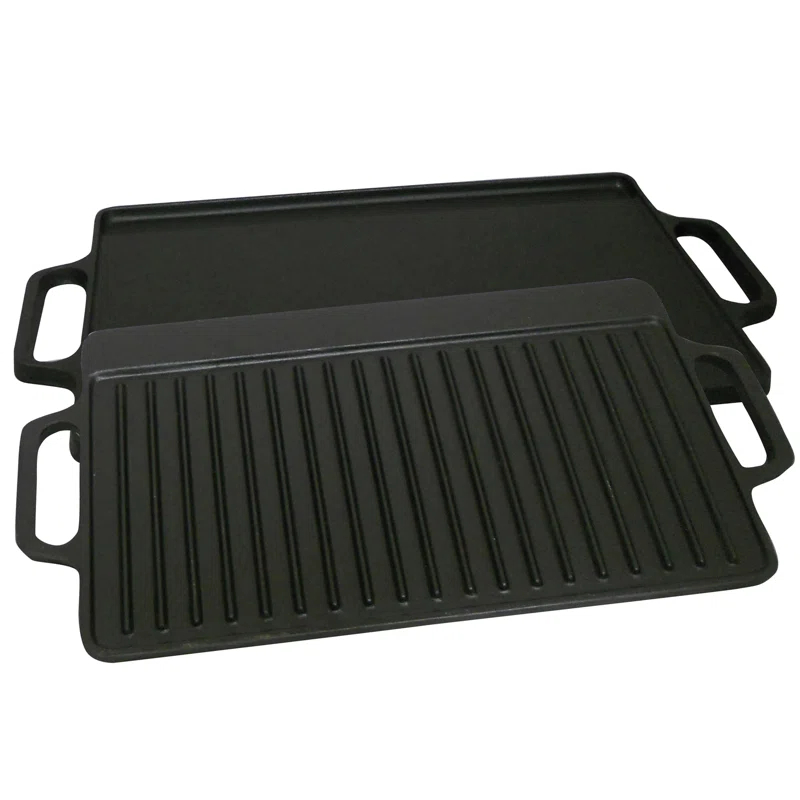 King Kooker King Kooker Seasoned Cast Iron Reversible Grill / Griddle Pan