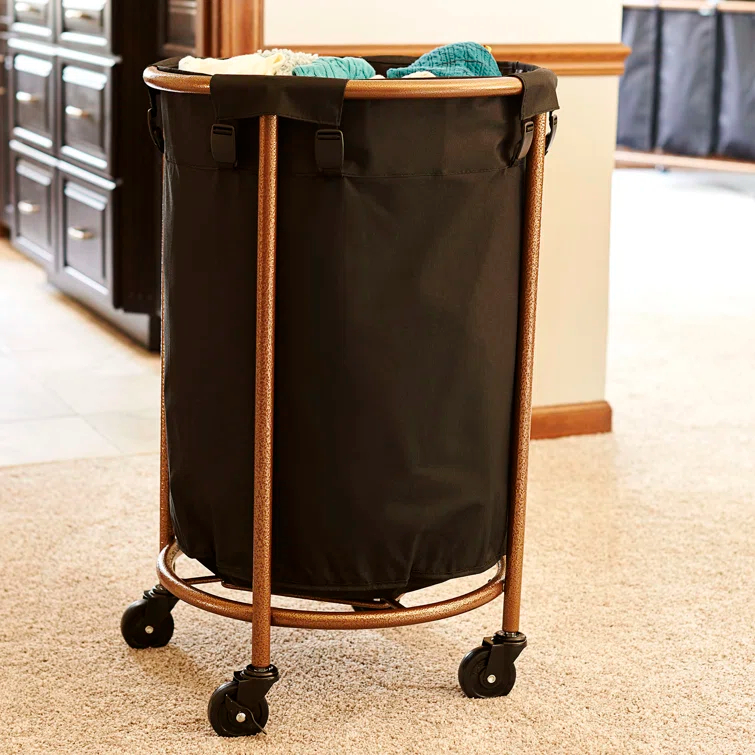 Household Essentials Rolling Laundry Hamper