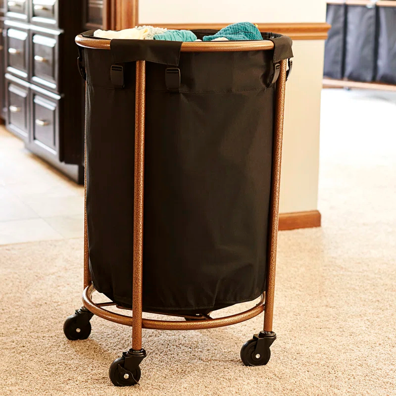 Household Essentials Rolling Laundry Hamper