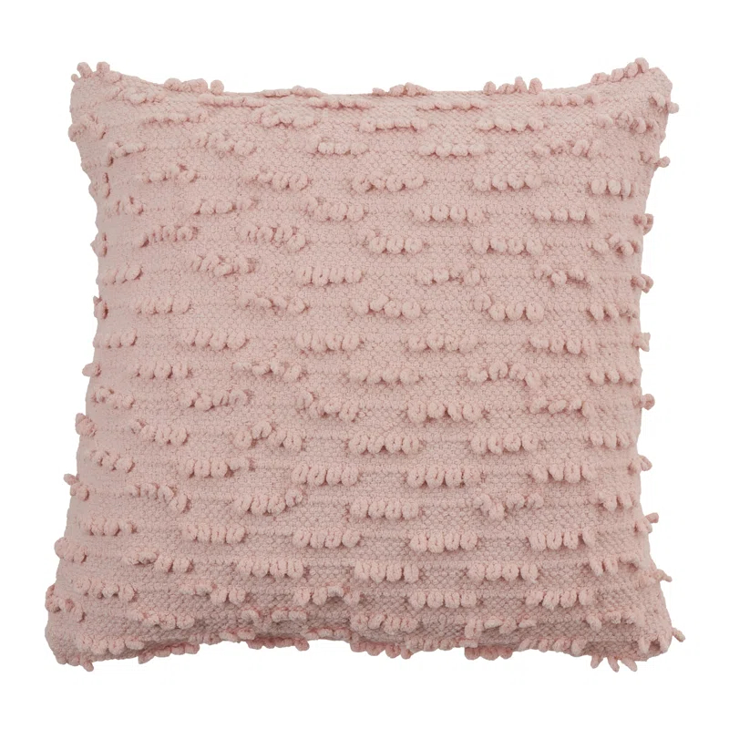 Saro Theo Collection Ruffled Cotton Throw Pillow