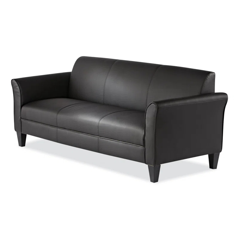 Alera® Leather 77'' Reception Sofa