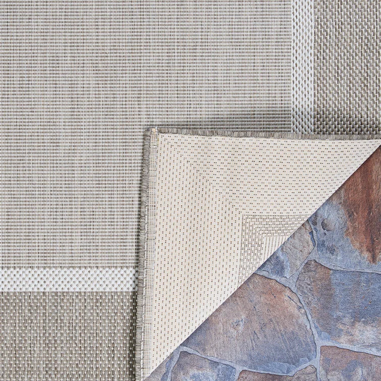 Couristan Saniya Flatwoven Champagne Taupe Indoor Outdoor Area Rug