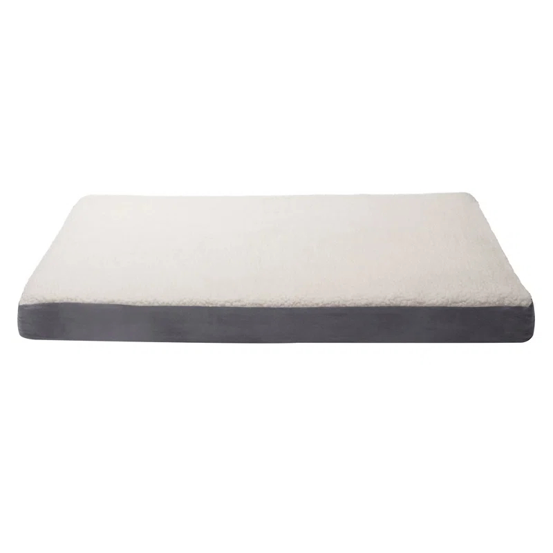 FurHaven Faux Sheepskin & Suede Deluxe Orthopedic Dog Bed