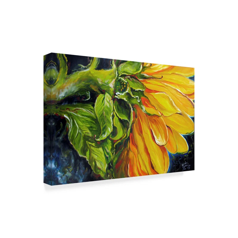 Trademark Fine Art Marcia Baldwin " Sunflower Abstract " by Marcia Baldwin