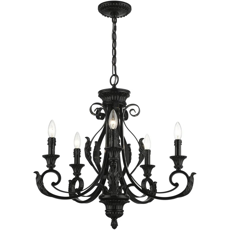 Bloomsbury Market Amillia 5 - Light Dimmable Classic / Traditional Chandelier