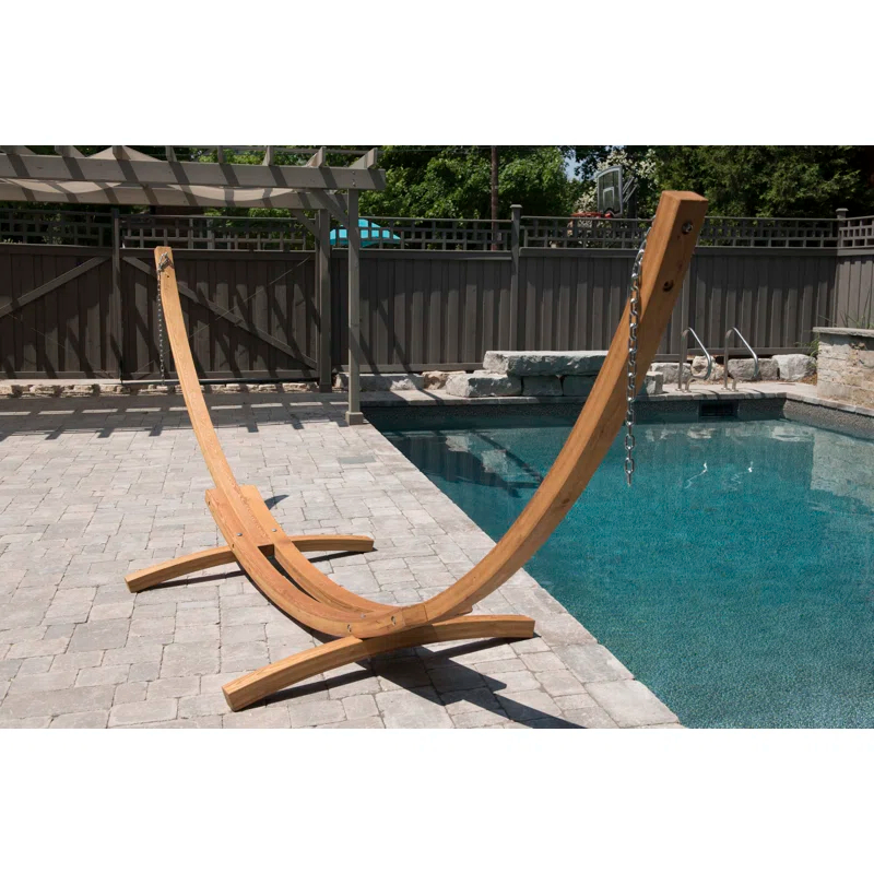 Bay Isle Home™ Vivere 15' Shirely Stable Solid Pine Arc Hammock Stand (450 lb Capacity)