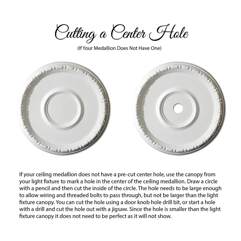 Outwater 31.5'' H x 31.5'' W x 1.875'' D Plastic Ceiling Medallion
