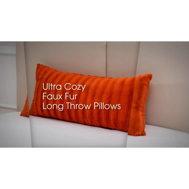Faux Fur Throw Pillow