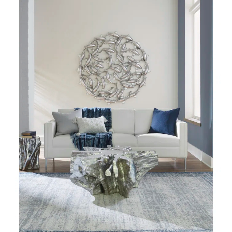 Phillips Collection Koi Wall Art Silver Leaf