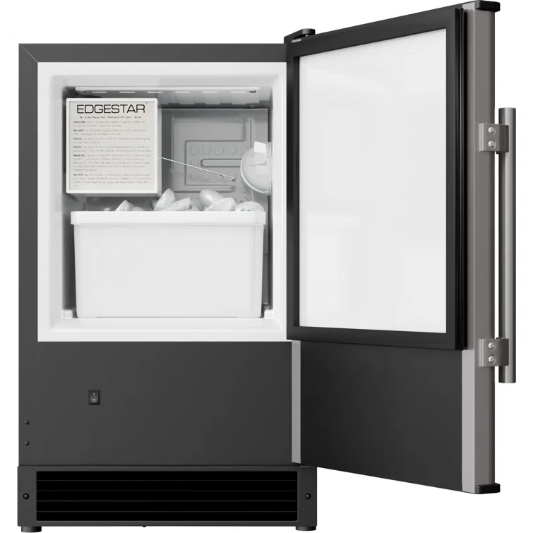 EdgeStar 15 Inch Wide 12 Lbs. Capacity Built-In Ice Maker with 15 Lbs. Daily Ice Production | Wayfair