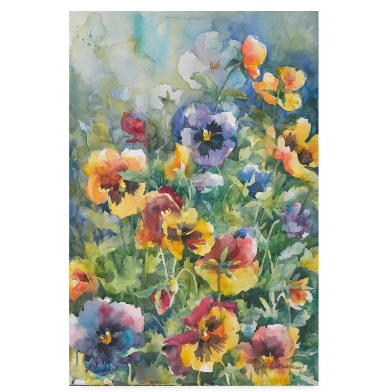 Trademark Fine Art Annelein Beukenkamp " Picture Perfect Pansies " by Annelein Beukenkamp