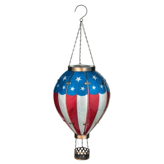 Regal Art & Gift Hot Air Balloon Solar Lantern XLG - Americana
