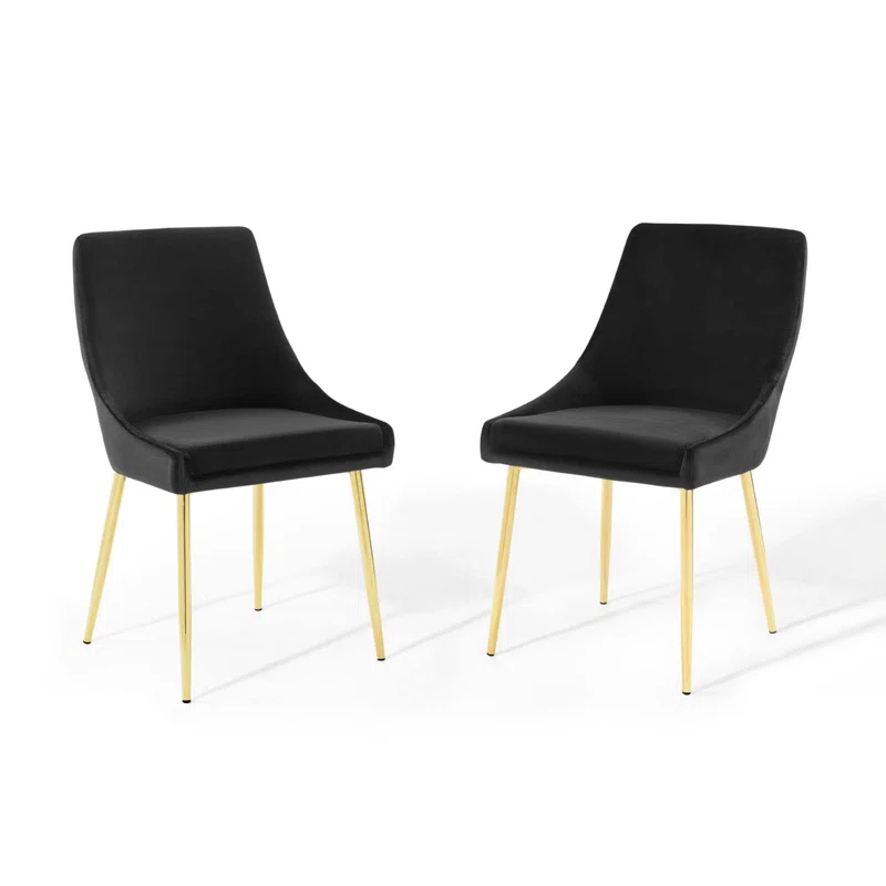 Modway Viscount Performance Velvet Dining Chairs (Set of 2)