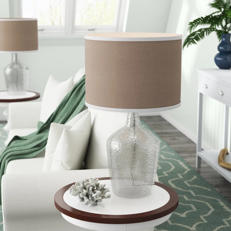 Plum Jar Glass Table Lamp