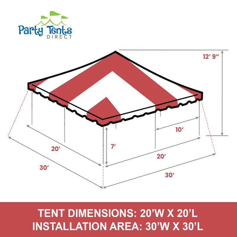 Party Tents Direct Galvanized Party Steel Tent