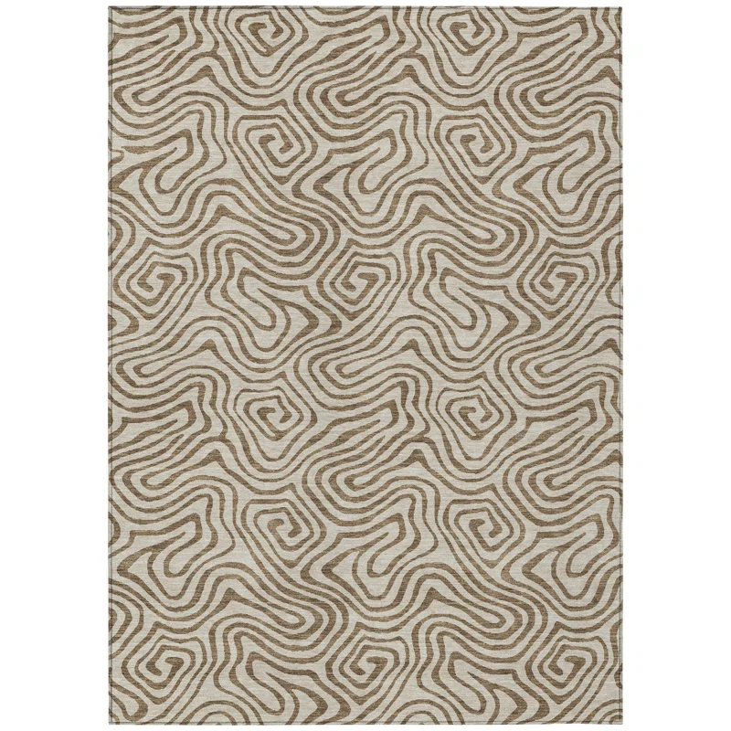 Machine Washable Indoor/Outdoor Chayden ACN1031 Beige Rug