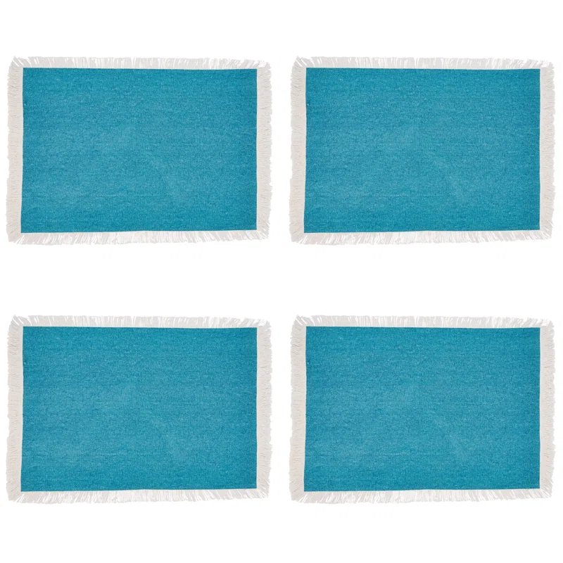 4 Piece Cotton Placemat Set (Set of 4)