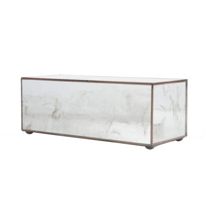 Worlds Away Box Glass Decorative Box