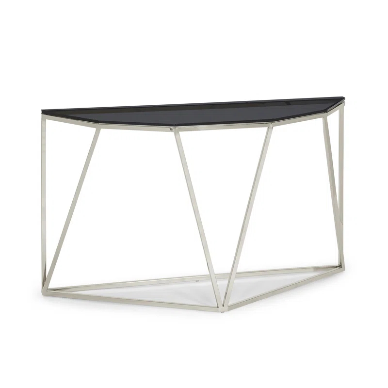 Abler 55'' Glass Top Console Table