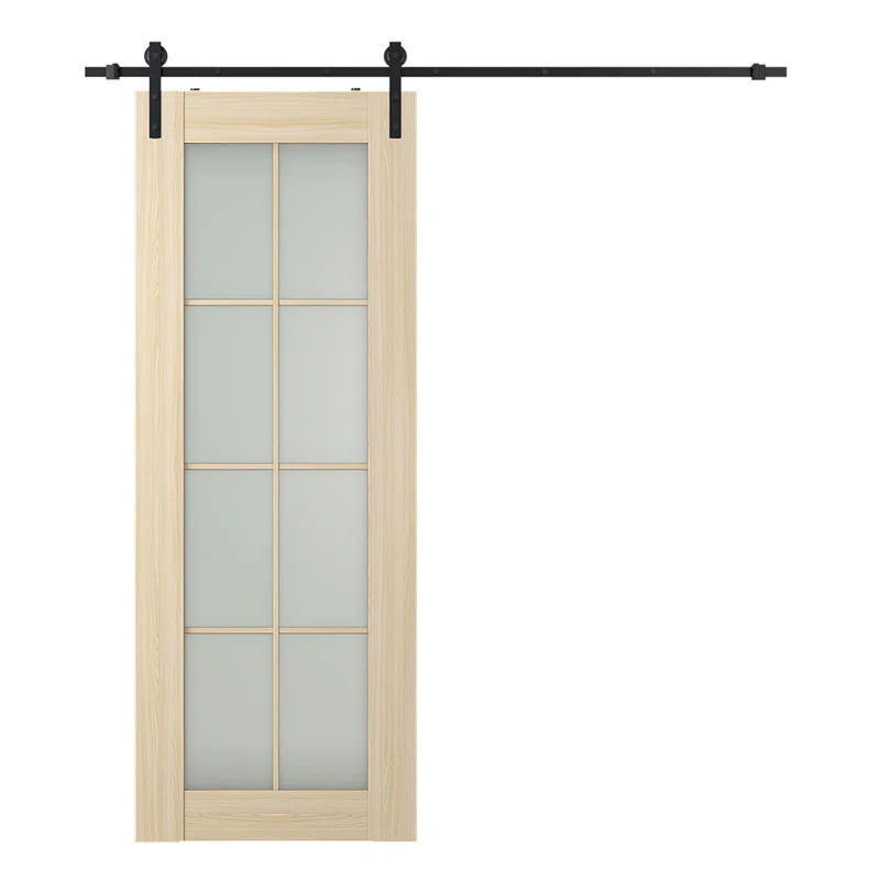 Belldinni Avon 8 Lite Solid + Manufactured Wood Paneled Barn Door