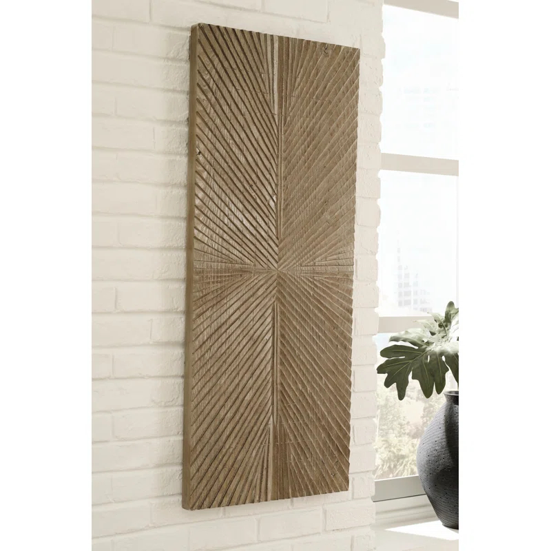 Millwood Pines Aseeb Abstract Wall Decor on Solid Wood