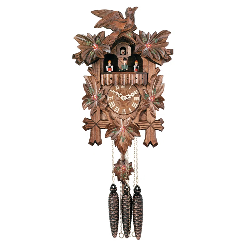 River City Clocks Solid Wood Wall Clock