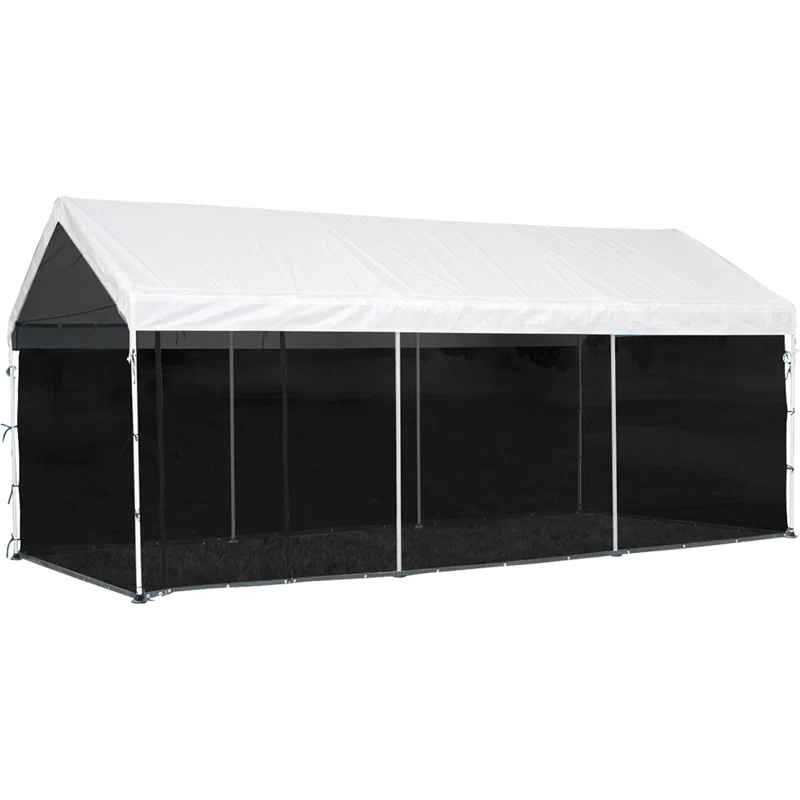 ShelterLogic MaxAP ShelterLogic Black Fabric Screen for Canopy