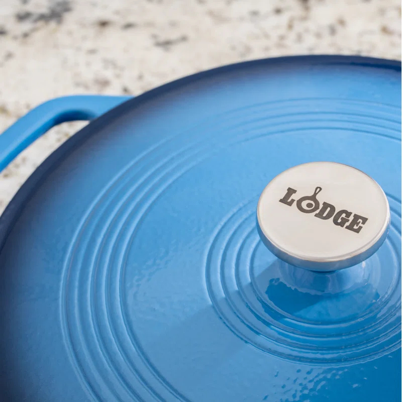 Lodge 3.6 Quart Enameled Cast Iron Casserole
