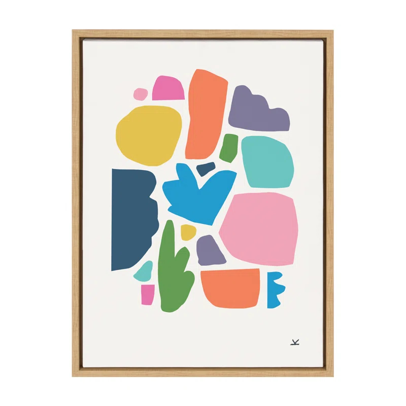 George Oliver Summer Love Songs by Kelly Knaga - Floater Frame Painting on Canvas | Wayfair