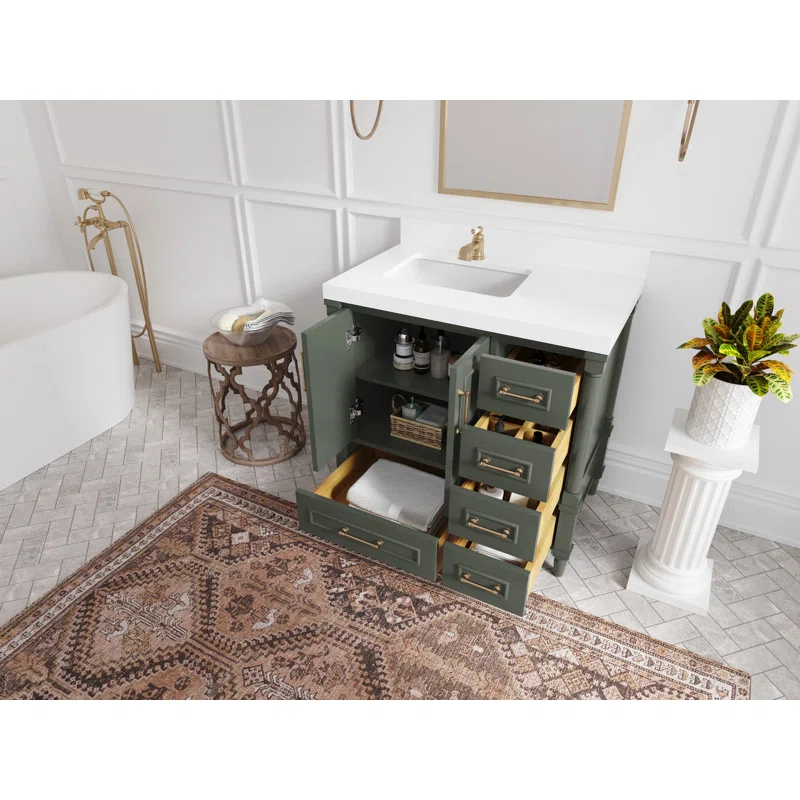 Willow Collections Aberdeen 36'' Single Bathroom Vanity with Top
