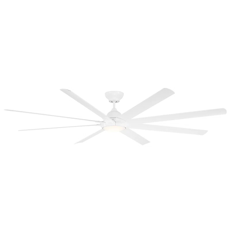 Modern Forms Hydra 8 - Blade Outdoor LED Smart Standard Ceiling Fan with Wall Control and Light Kit Included, Works With Alexa and iOS or Android App