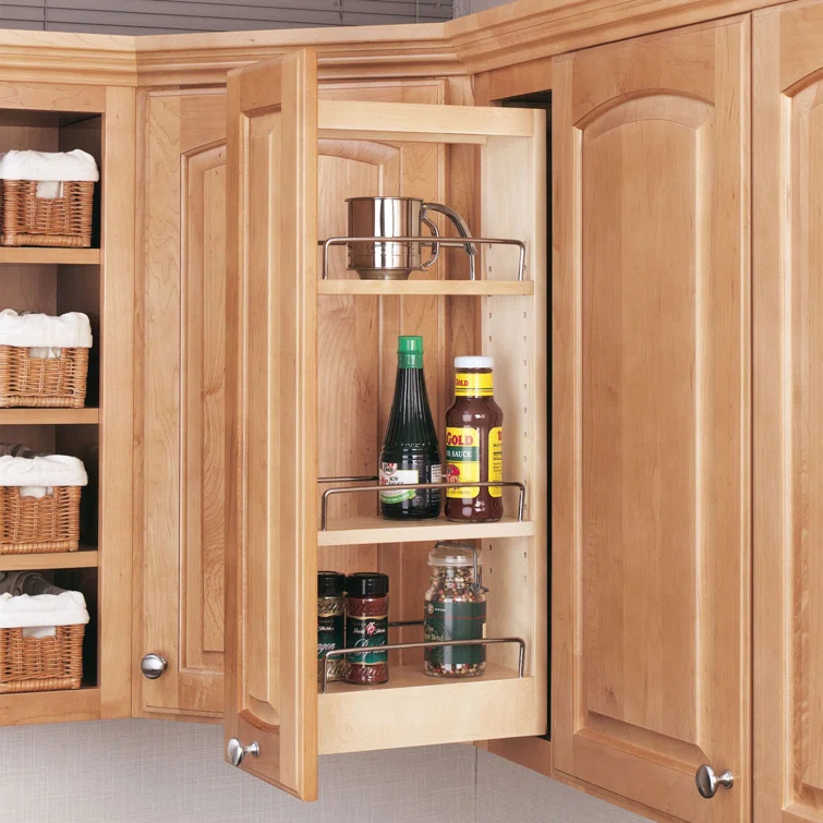 Rev-A-Shelf Rev-A-Shelf Pullout Wall Kitchen Cabinet Organizer Storage Rack