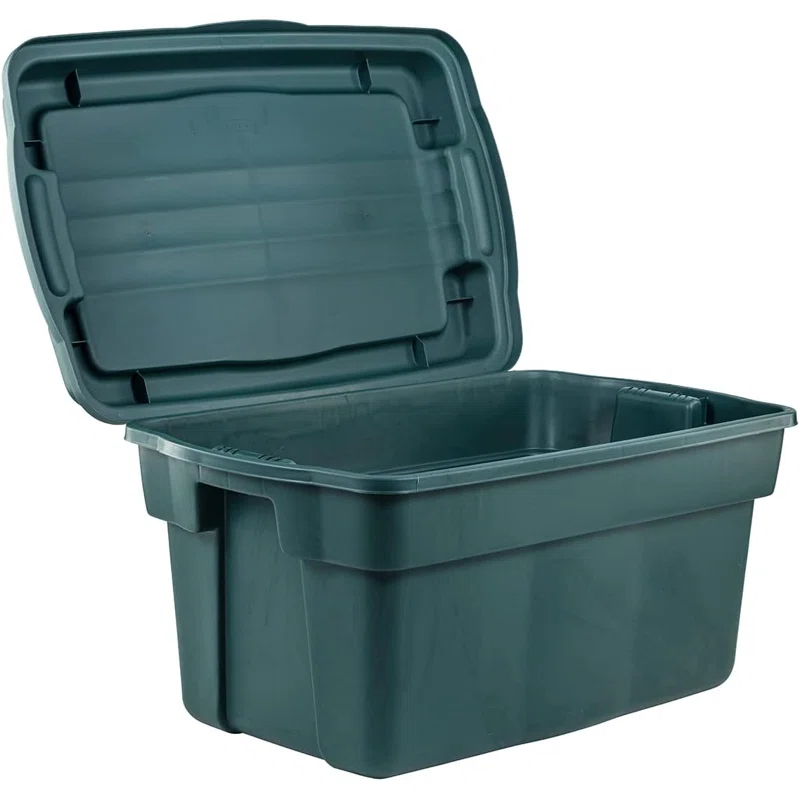 Rubbermaid Rubbermaid Ecosense High-Top Storage Containers, 37 Gal, 3 Pack, Recycled Materials