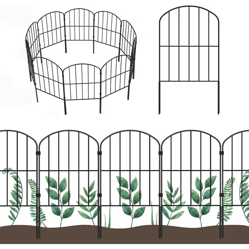MAXAYA Decorative Garden Fence Fencing 10 Panels