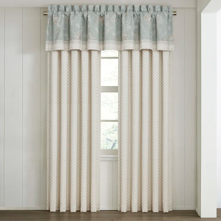 Ivory Light-Filtering Polyester Rod Pocket Window Panels, 84"