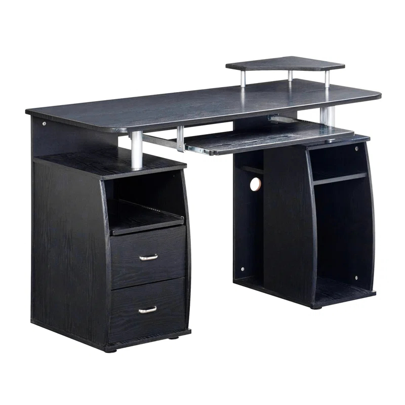 Hokku Designs Techni Mobili Complete Computer Workstation Desk With Storage