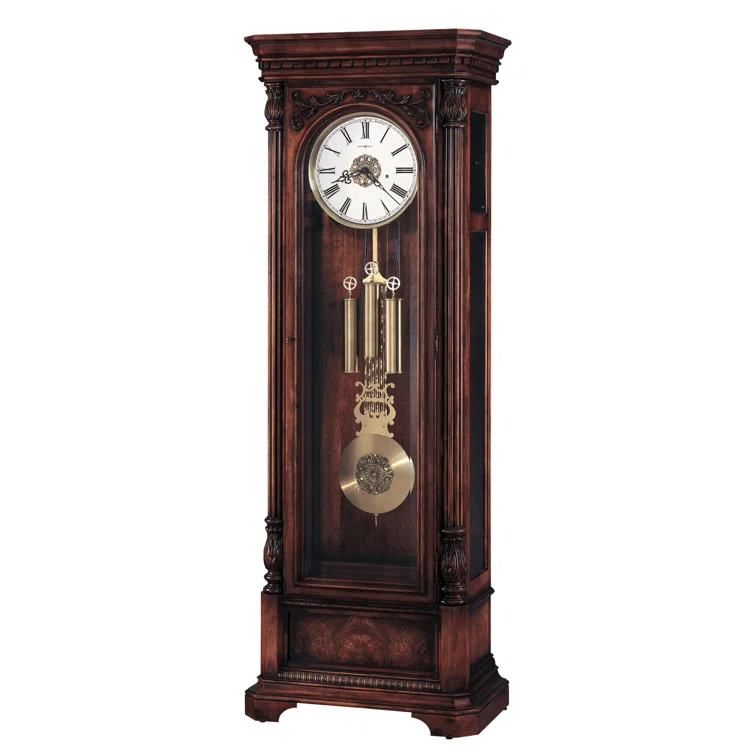 Howard Miller® Trieste 88.5'' H Solid + Manufactured Wood Grandfather Clock