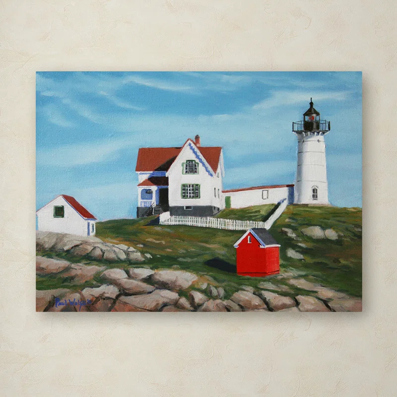Trademark Fine Art " Nubble Light House3 " by Paul Walsh