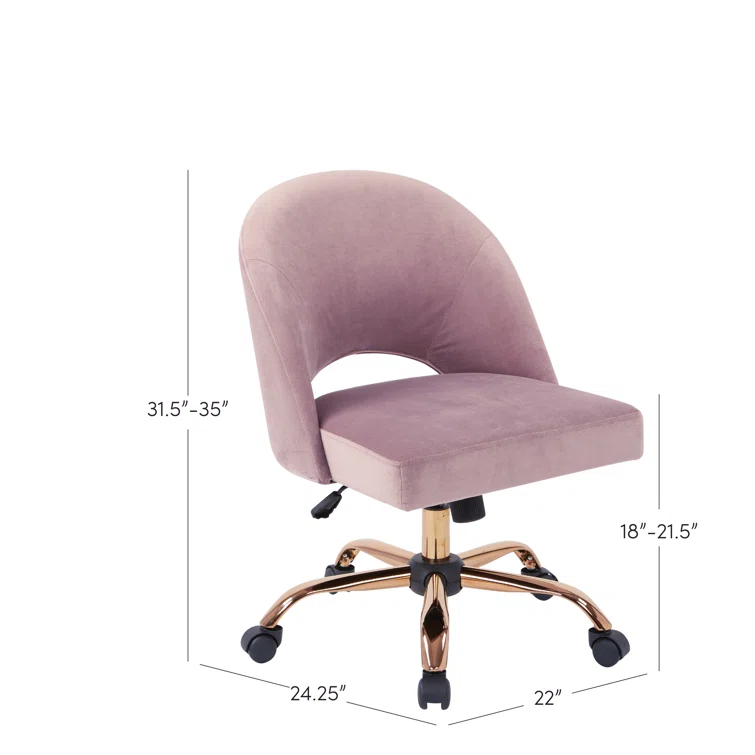 OSP Home Furnishings Lula Polyester Blend Task Chair