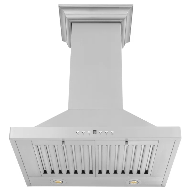 ZLINE ZLINE 24 in. Convertible Vent Wall Mount Range Hood in Stainless Steel W/ Crown Molding (KBCRN-24)