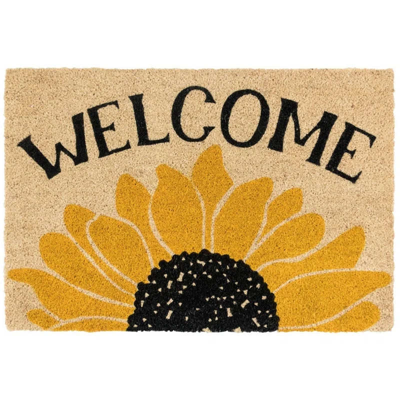 Sunflower Welcome Doormat