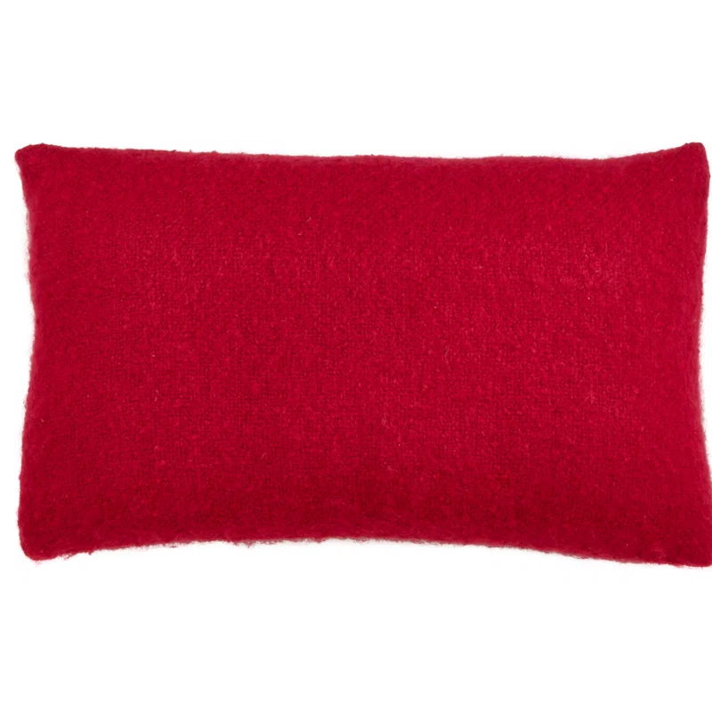 Saro Angora Collection Reversible Throw Pillow
