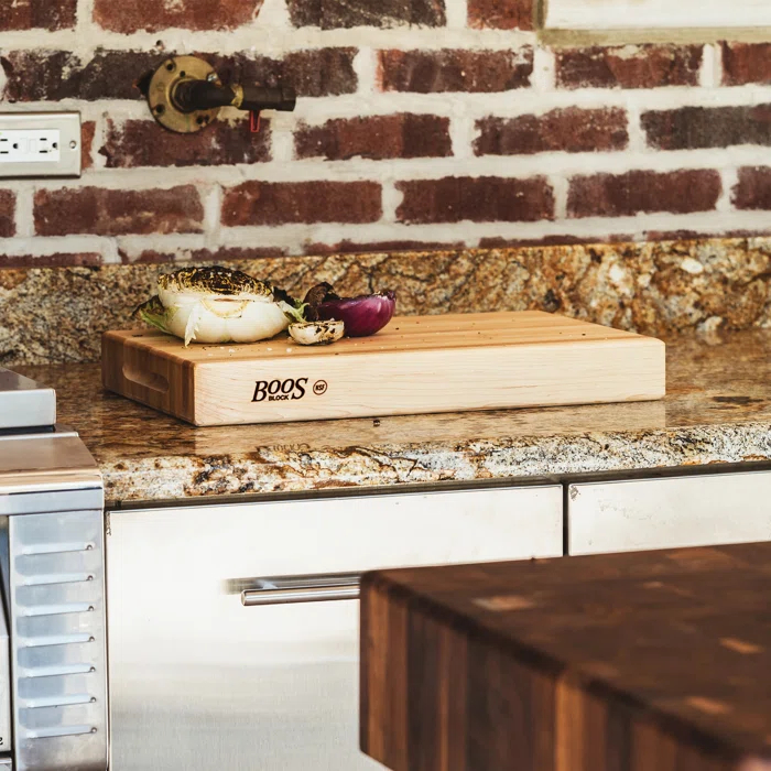 John Boos Wood Edge Grain Reversible Cutting Board