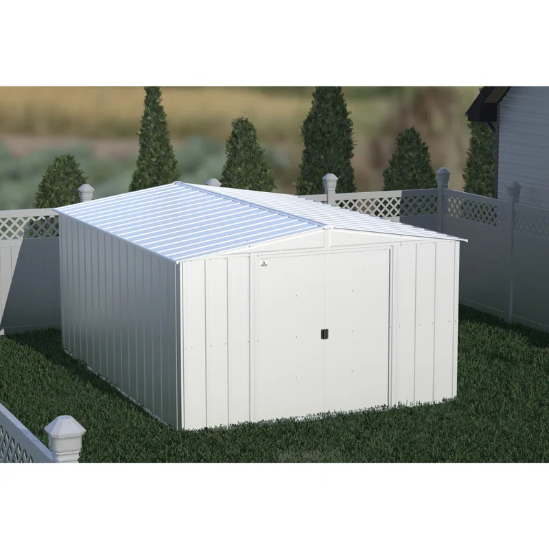 Arrow 10 ft. W x 13 ft. 5 in. D Steel Vertical Storage Shed