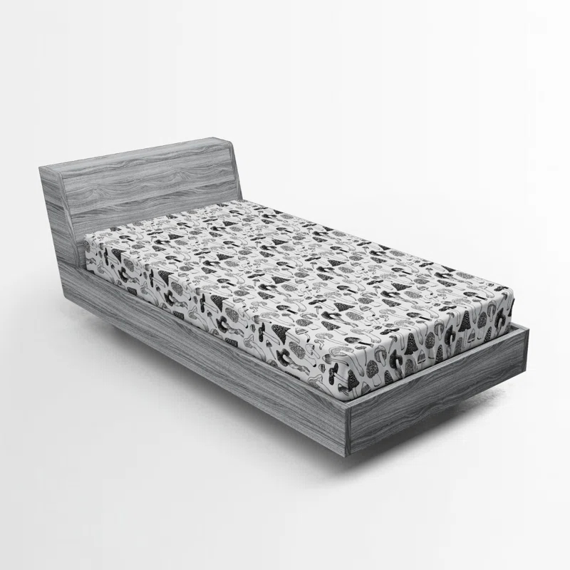 Ambesonne Microfiber Fitted Sheet