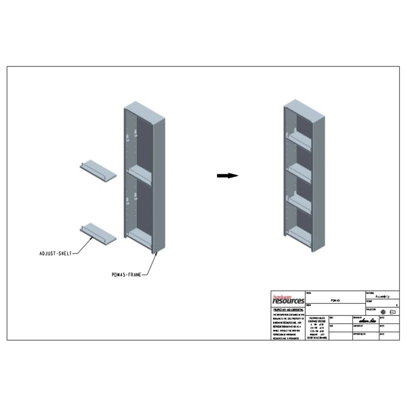 Pantry Door Mount Cabinet Organizer 12" X 45"