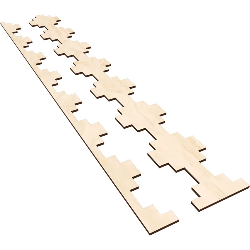 Ekena Millwork Gypsum Adjustable Wood Decorative Slat Wall Panel Kit