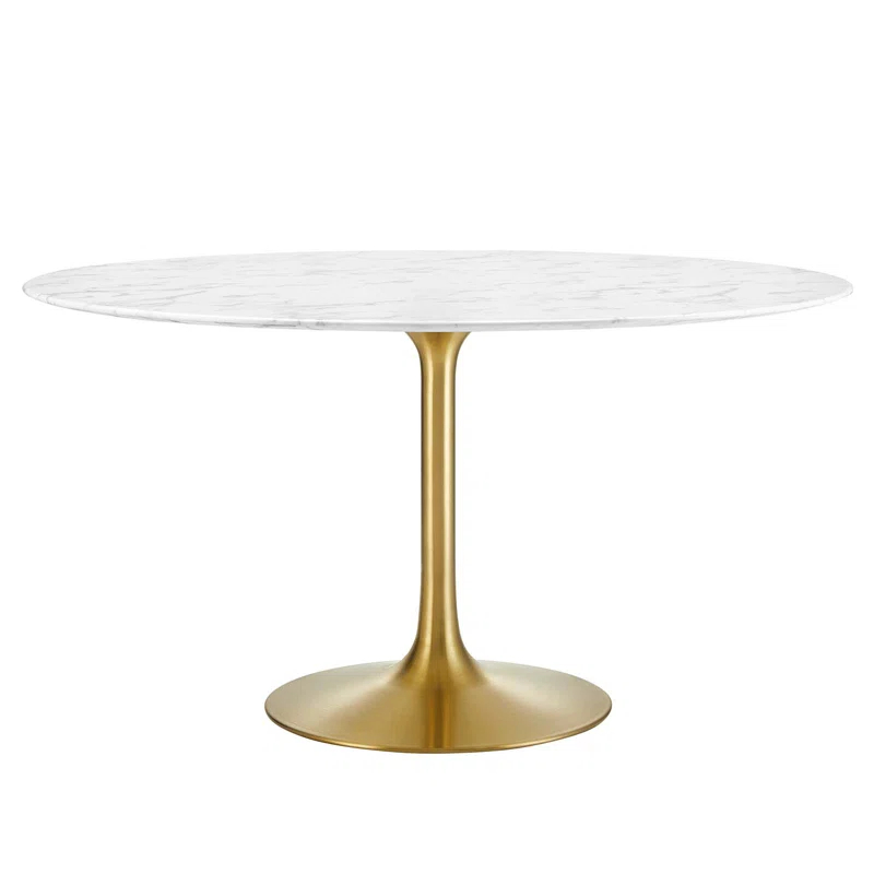 Modway Modway Lippa Oval Artificial Marble Dining Table