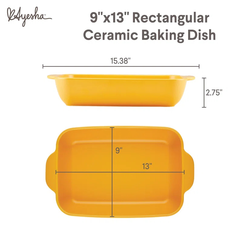 Ayesha Curry Ayesha Curry Rectangular Ceramic Baking Dish, 9-Inch x 13-Inch