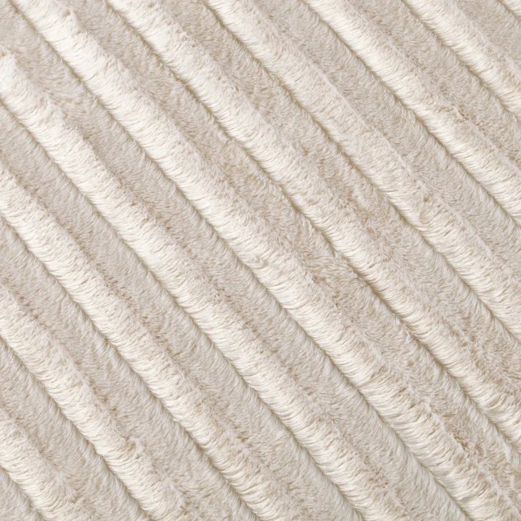 Madison Park Duke Champagne Long Fur Throw 50x60"